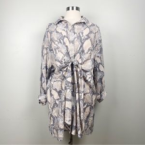 H&M Snakeskin Print Dress